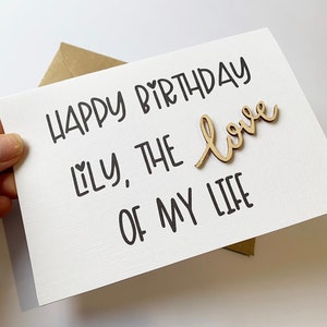 Carte d'anniversaire pour petit ami, petite amie, femme, mari, carte d'anniversaire pour partenaire, carte d'anniversaire pour celui que j'aime,