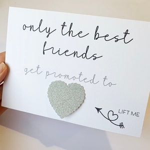 Only the best friends get promoted to auntie card, baby announcement card, pregnancy announcement card, pregnancy reveal card