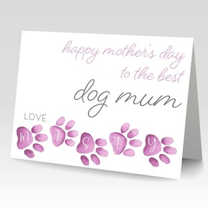 Tarjeta del día de la madre del perro, tarjeta de la mamá del perro, tarjeta del día de la madre, de la tarjeta del perro, mejor mamá del perro, feliz día de la madre del perro, amo al perro
