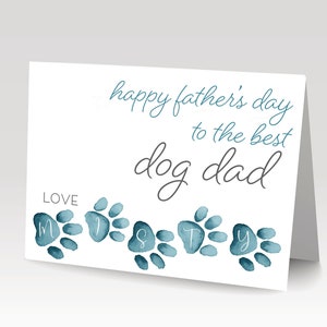 Vaderdagkaart van de hond, hondenvaderkaart, vaderdagkaart, kaart van de hond, beste hondenvader, gelukkige vaderdag van de hond, hou van de hond