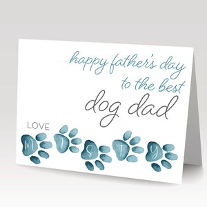 Fathers day card from the dog, dog dad card, fathers day card, from the dog card, best dog dad, happy fathers day from the dog, love the dog