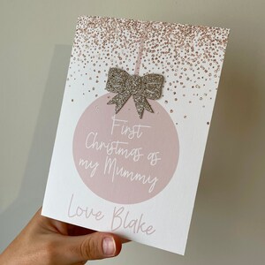 Erste Weihnachten wie meine Mama, Mama Weihnachtskarte, Karte für sie, Baby erste Weihnachtskarte für Mama, Weihnachtskarte für Mama, Weihnachtsmama