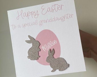 Easter Granddaughter card, card for easter, easter card, happy easter, easter card for her, easter card for granddaughter, card for her