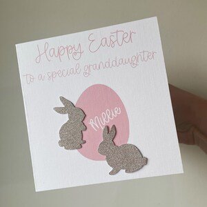 Oster-Enkelin-Karte, Karte zu Ostern, Osterkarte, frohe Ostern, Osterkarte für Sie, Osterkarte für Enkelin, Karte für Sie