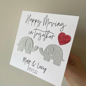 Tarjeta para mudarse juntos, tarjeta para un nuevo hogar, tarjeta para mudarse, tarjeta personalizada para mudarse, tarjeta de recuerdo, tarjeta para mudarse juntos