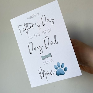 Vatertagskarte vom Hund, Hundepapa-Karte, Vatertagskarte, vom Hundekarte, bester Hundepapa, alles Gute zum Vatertag vom Hund, liebe den Hund