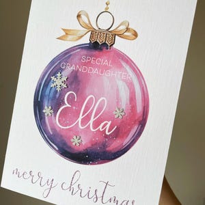 Neta de cartão de Natal, Cartão de Natal de Neta, Neta especial, Cartão de neta personalizado, cartão de lembrança