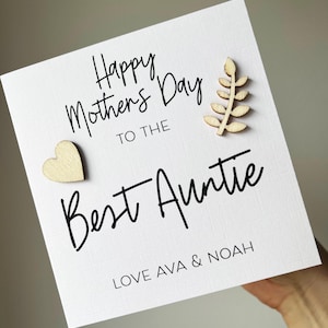 Muttertags-Tante, Tante-Karte, Muttertagskarte, beste Tante-Karte, Muttertagsgeschenk für Tante, Geschenkkarte Tante, beste Tante am Muttertag