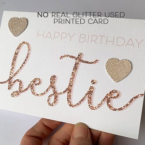 Bestie Geburtstagskarte, beste Freundin Karte, beste Freundin Geburtstagskarte, besonderer Freund, Bestie Geburtstagskarte, Bestie