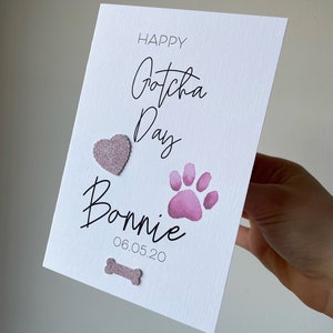 Carte Gotcha Day, carte pour le chien, carte gotcha pour le chien, carte pour chien, carte pour chat, carte pour animaux de compagnie, carte gotcha day