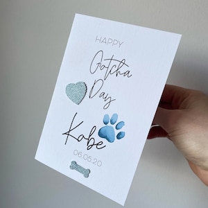 Carte Gotcha Day, carte pour le chien, carte gotcha pour le chien, carte pour chien, carte pour chat, carte pour animaux de compagnie, carte gotcha day
