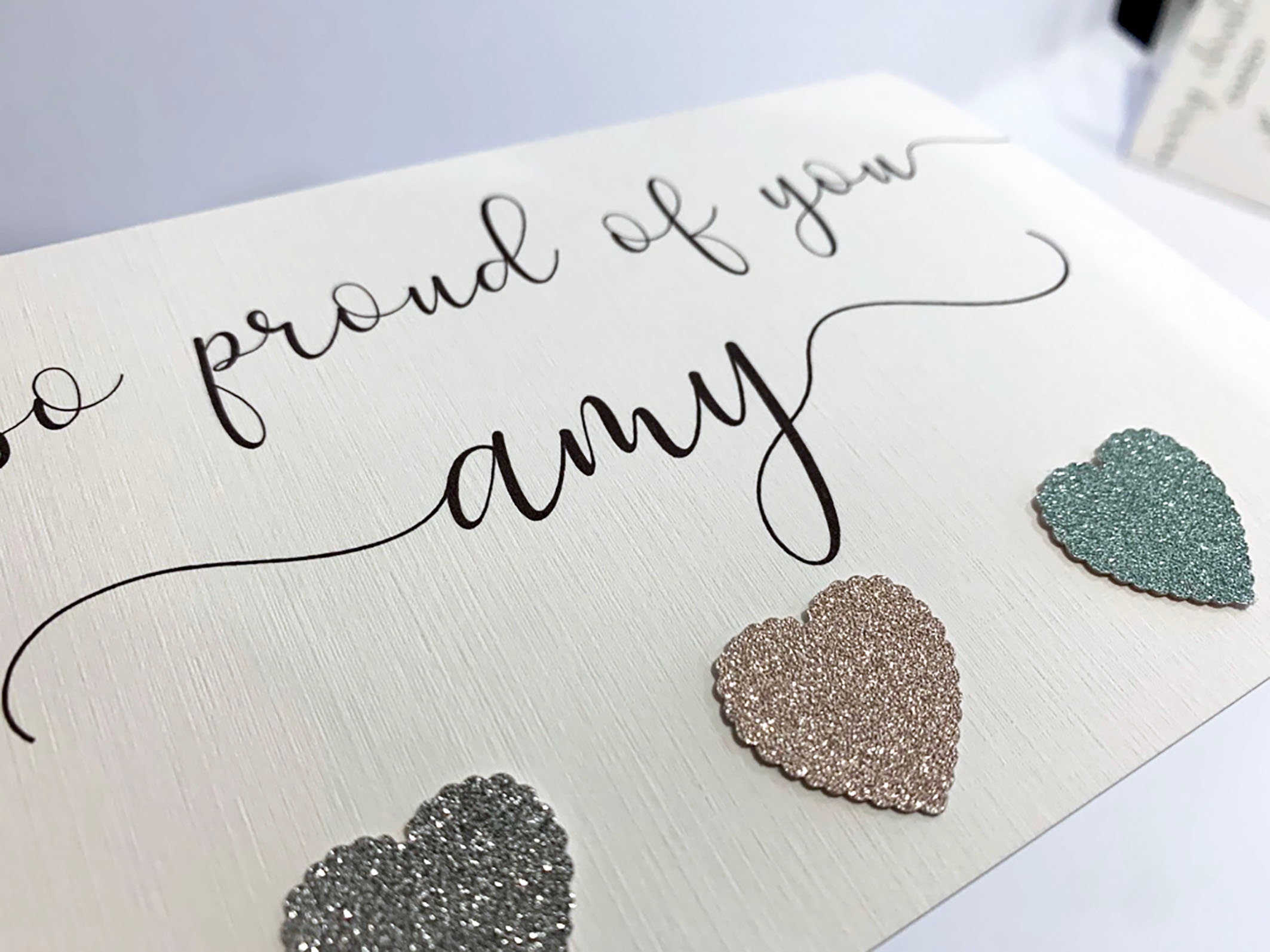 Personalised proud of you card Well done card Etsy