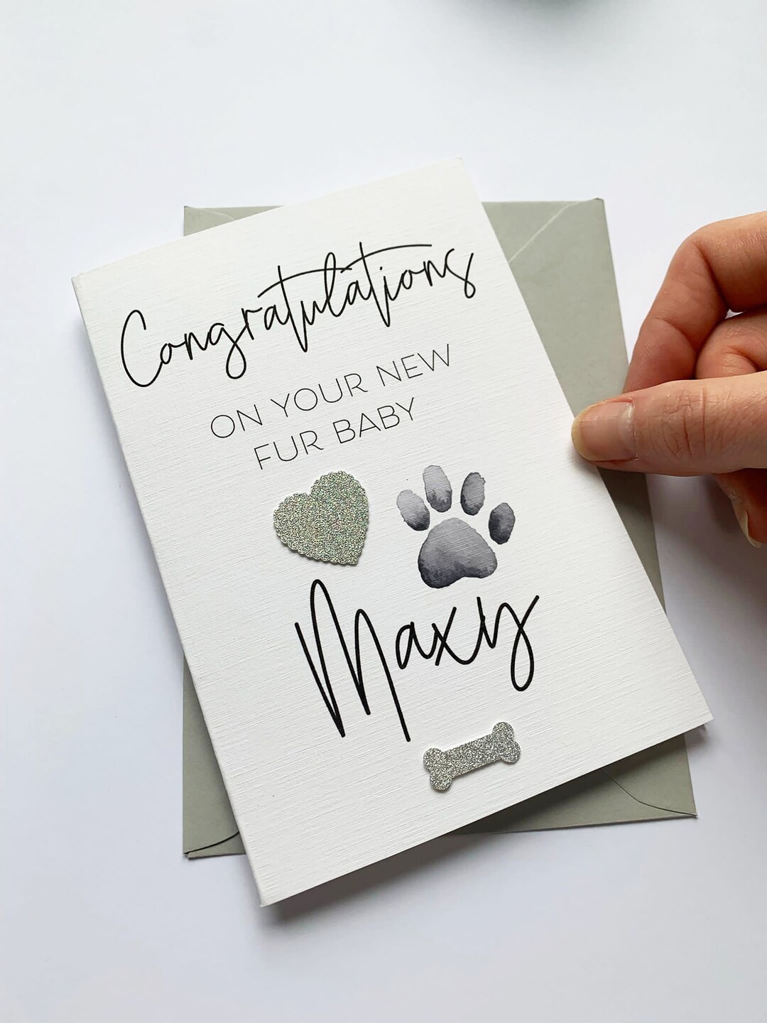 Personalised Pet Card, New Puppy Card, New Pet, Card for Pet Lover, Dog