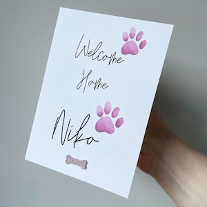 Personalisierte Haustier Karte, neuer Welpe Karte, neues Haustier, Karte für Tierliebhaber, Hundeliebhaber Karte, neuer Welpe, neue Kätzchen Karte, neue Hundekarte, neues Fellbaby