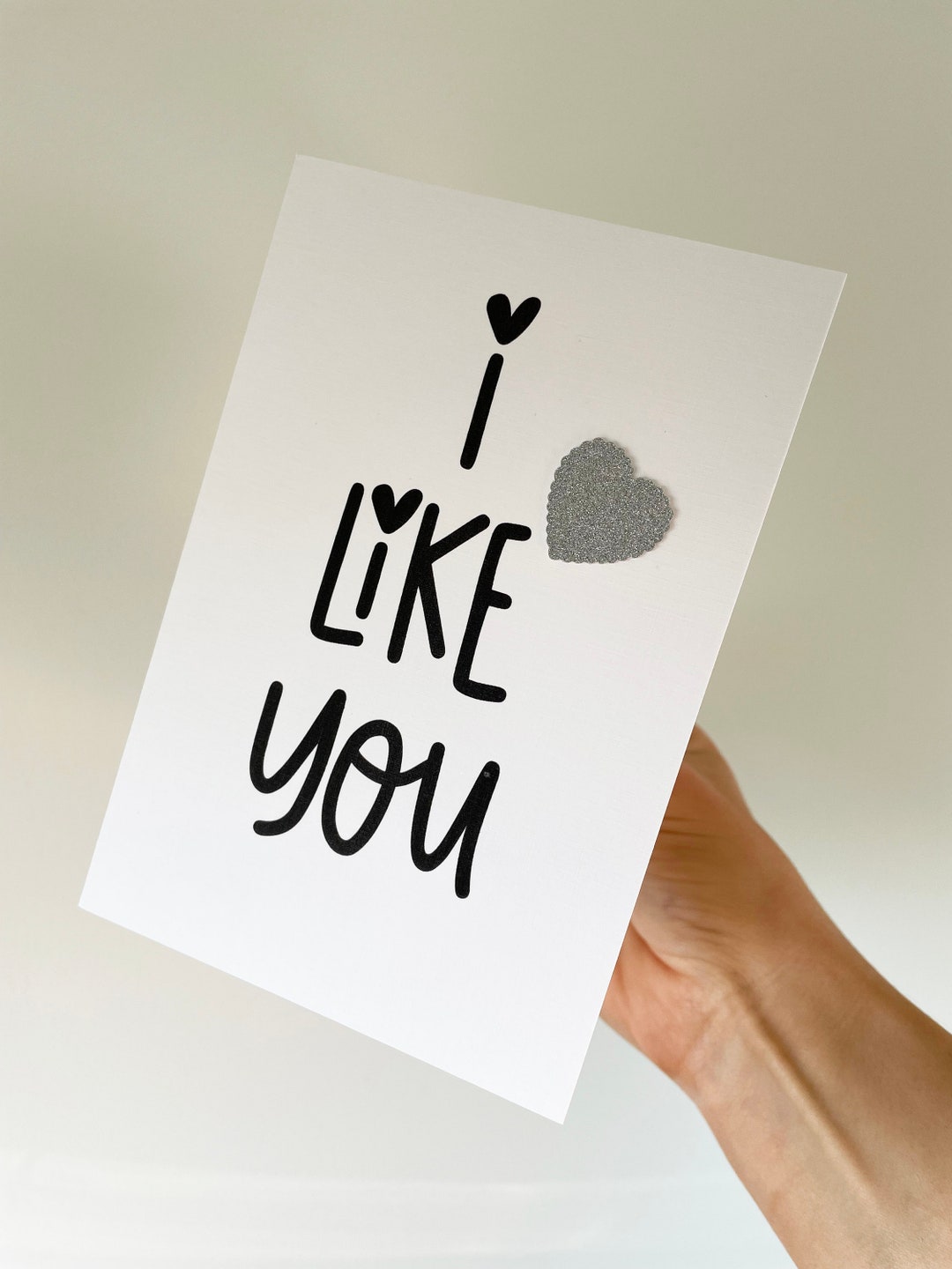 I Like You Valentines Day Card, Valentines Day Card for Her, Valentines ...