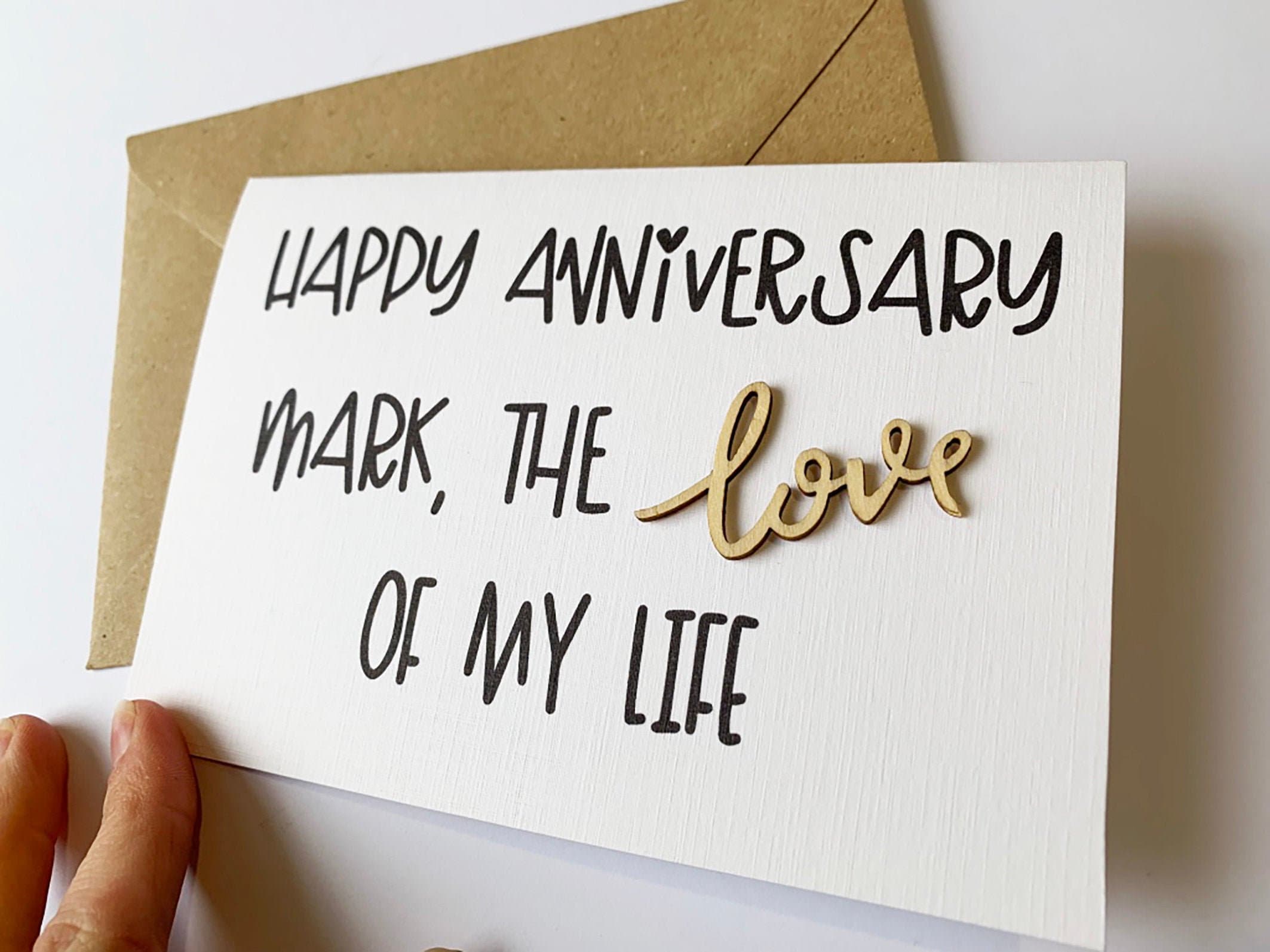 Anniversary Card for Him Anniversary Card for Husband Love Etsy UK