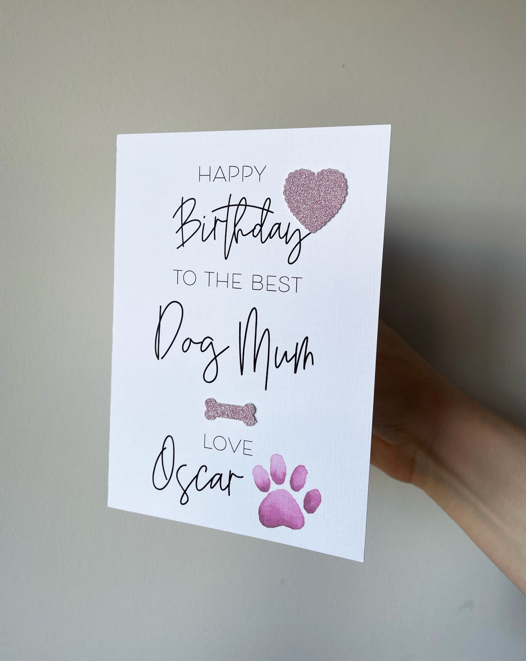 Personalized Dog Mum Birthday Card From the Dog - Etsy