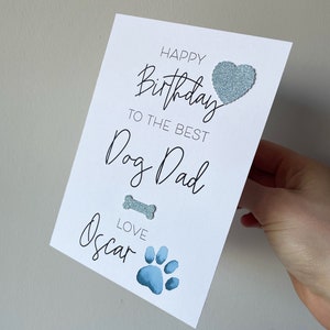 Alles Gute zum Geburtstag vom Hund Karte, Hunde Papa Karte, Karte vom Hund, bester Hunde Papa, Hunde Papa Geburtstag, vom Hund, alles Gute zum Geburtstag Mensch