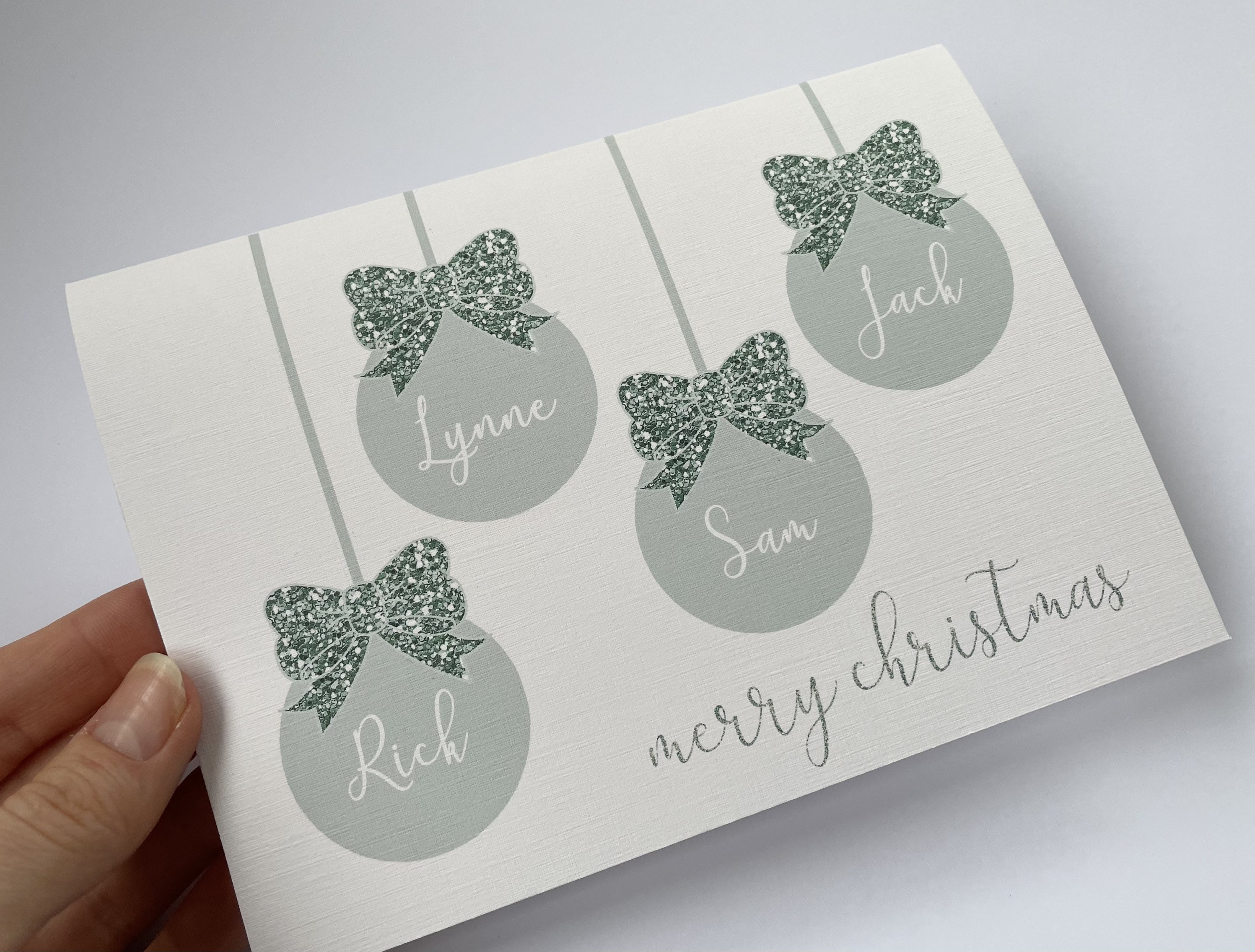 Personalised Christmas Card for the Family Family Christmas Etsy UK