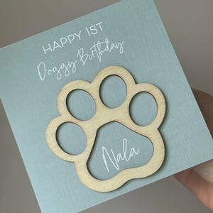 Cartão de aniversário de cachorro, cartão para amante de animais de estimação, cartão de amante de cachorro, cartão de aniversário de animal de estimação, primeiro aniversário de cachorro, aniversário de cachorrinho, cartão de aniversário de cachorro personalizado