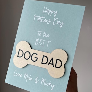 Festa del papà dal cane, biglietto per papà cane, biglietto per la festa del papà, biglietto dal cane, miglior papà cane, regalo per la festa del papà dal cane, carta regalo papà cane