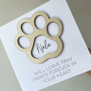 Carte de perte de chien, carte de deuil de chien, perte d'animal de compagnie, carte de sympathie de perte de chien, désolé pour votre perte, cartes de perte d'animal de compagnie