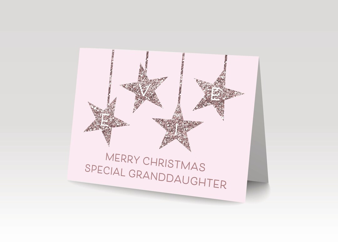 Personalised Granddaughter Christmas Card Hanging Name Stars Etsy personalised-granddaughter-christmas-card-hanging-name-stars-etsy