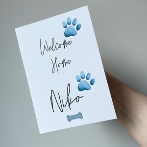 Personalised pet card, new puppy card, new pet, card for pet lover, dog lover card, new puppy, new kitten card, new dog card, new fur baby