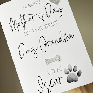 Alles Gute zum Muttertag an die beste Hundeoma, Hundeoma Karte, Karte vom Hund, Hundeoma, Hundesitterin, Hundegran, Hundeoma Karte