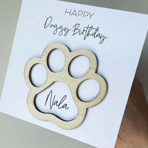Hund Geburtstagskarte, Karte für Tierliebhaber, Hundeliebhaber Karte, Haustier Geburtstagskarte, Hund erster Geburtstag, Hündchen Geburtstag, personalisierte Hunde Geburtstagskarte