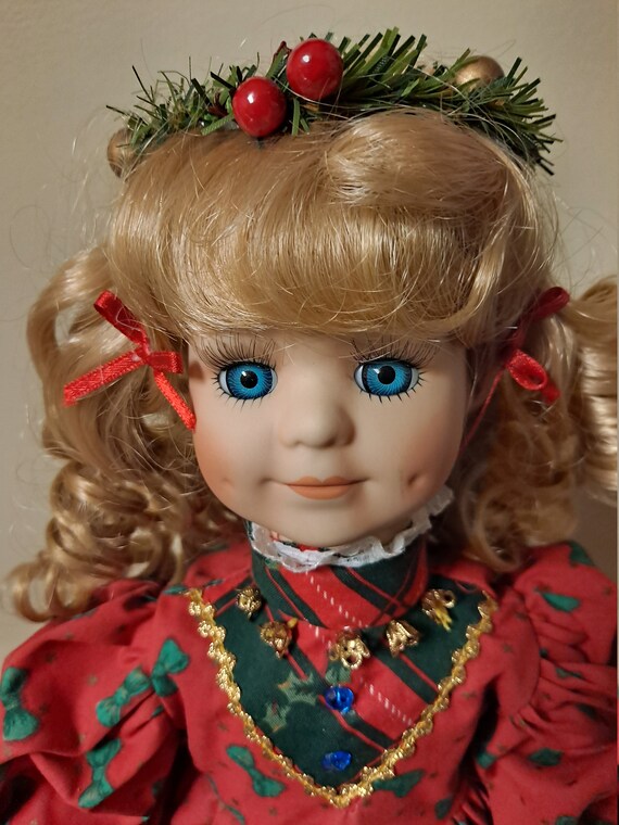 Collectors dream animated porcelain christmas doll Etsy