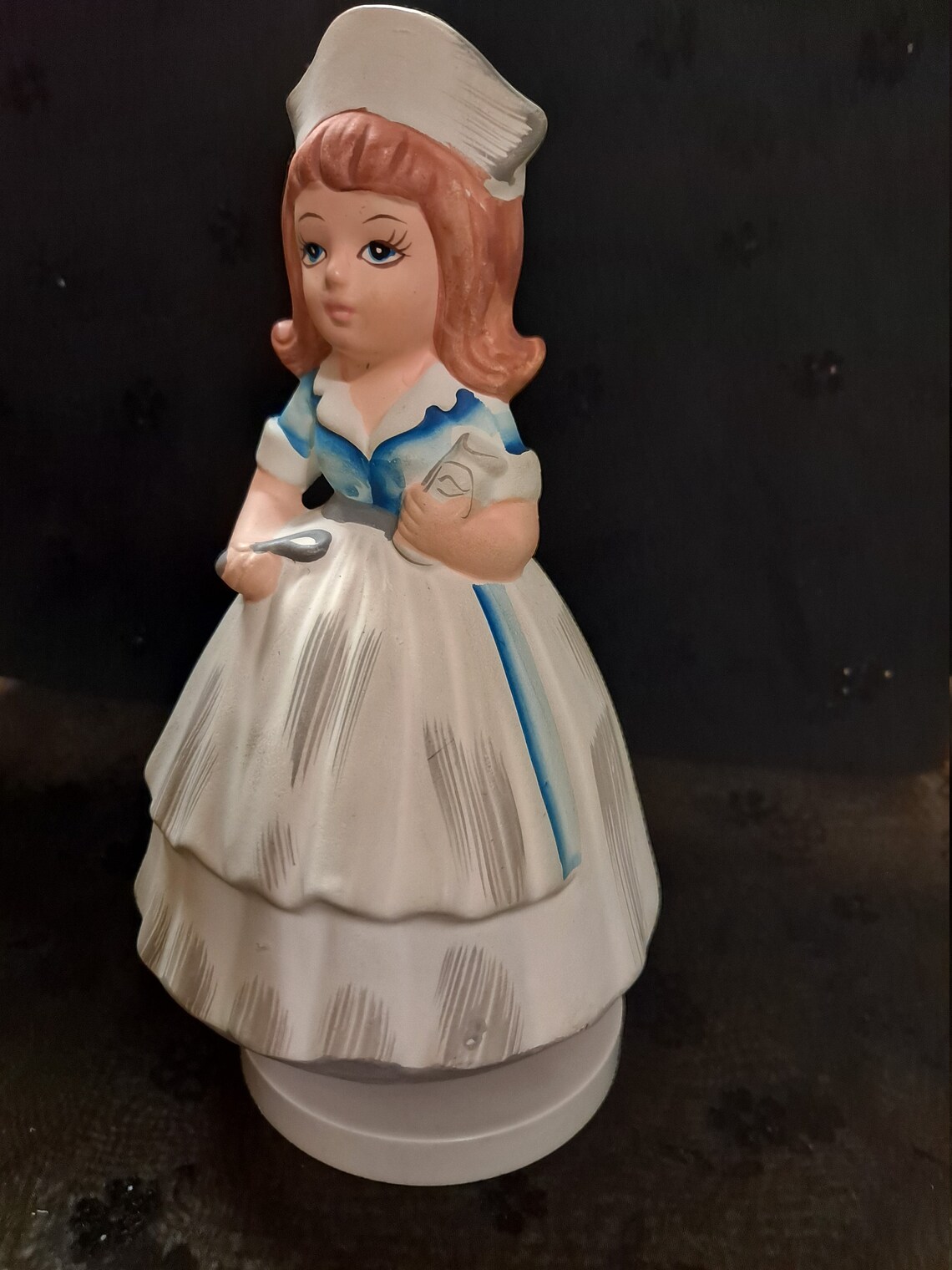 Little nurse ceramic music box Etsy