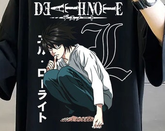 acsefire Anime Death Note Tuta Casual T-Shirt Manica Corta da Uomo e Pantaloni da Jogging Abbigliamento Sportivo 2 Pezzi//Set Death Note L·Lawliet Set Cosplay