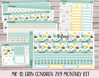 April Monthly Kit planner stickers made for ECLP or MAMBI Happy Planner Lavender Fields
