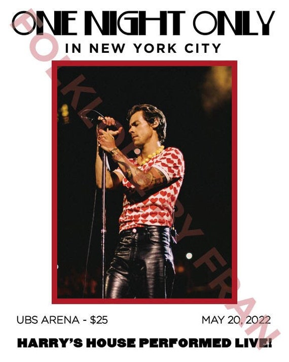 One Night Only Harry Styles Poster Etsy