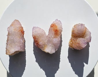 Spirit Amethyst Quartz Cluster: Lavender Cactus Quartz from South Africa