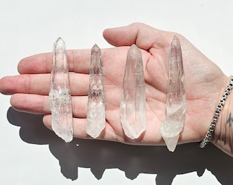 Diamantina Lazer wands (Your choice) | Clear Quartz points | Natural quartz crystal from Diamantina, Minas Gerais, Brazil |