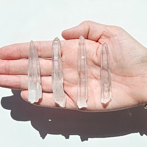 Extra Clear Quartz points (Your Choice) | Natural quartz crystal from Diamantina Mine in Minas Gerais, Brazil | Clear quartz crystal