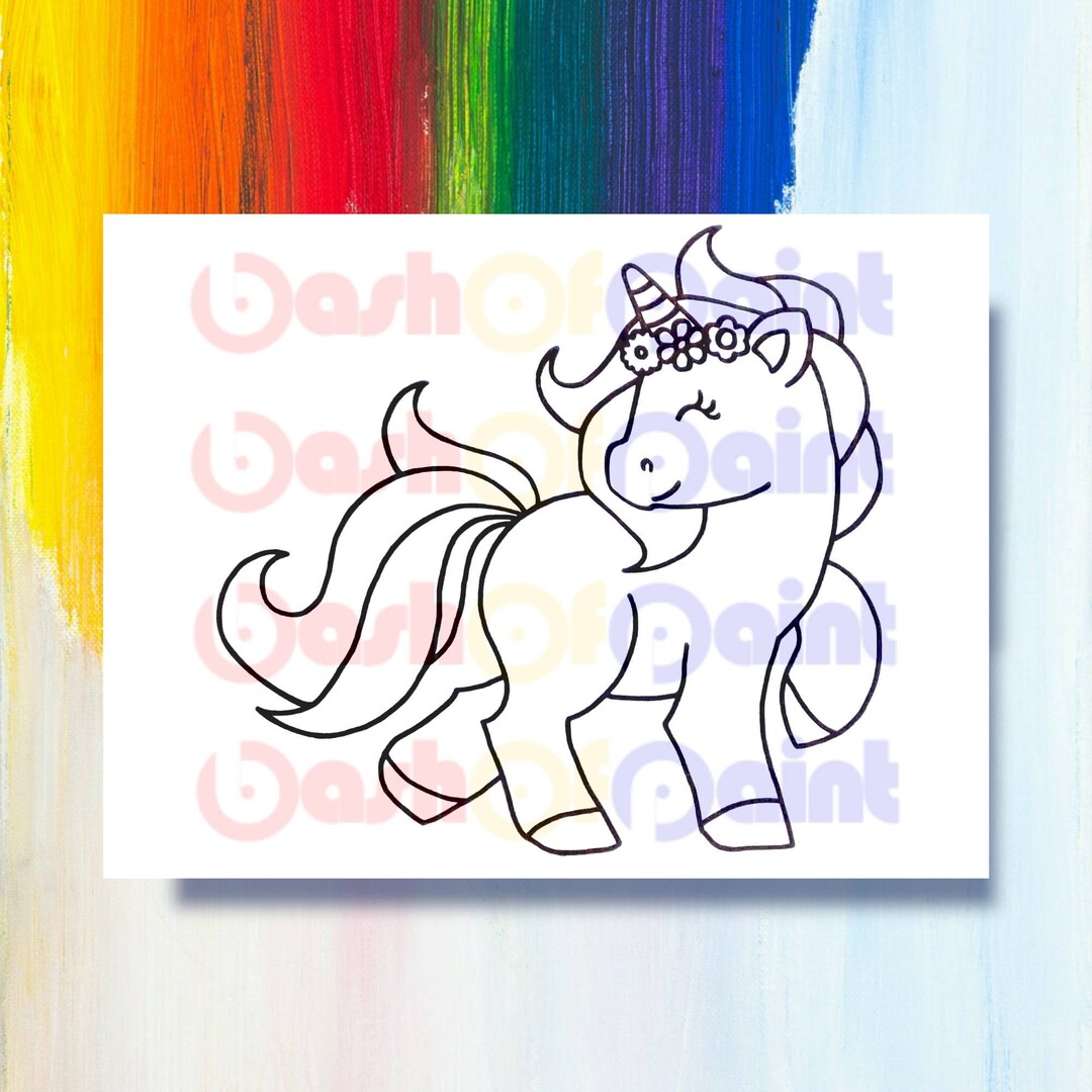 Croquis De Toile Predessine Pour Enfants Kit De Fete De Etsy Canada