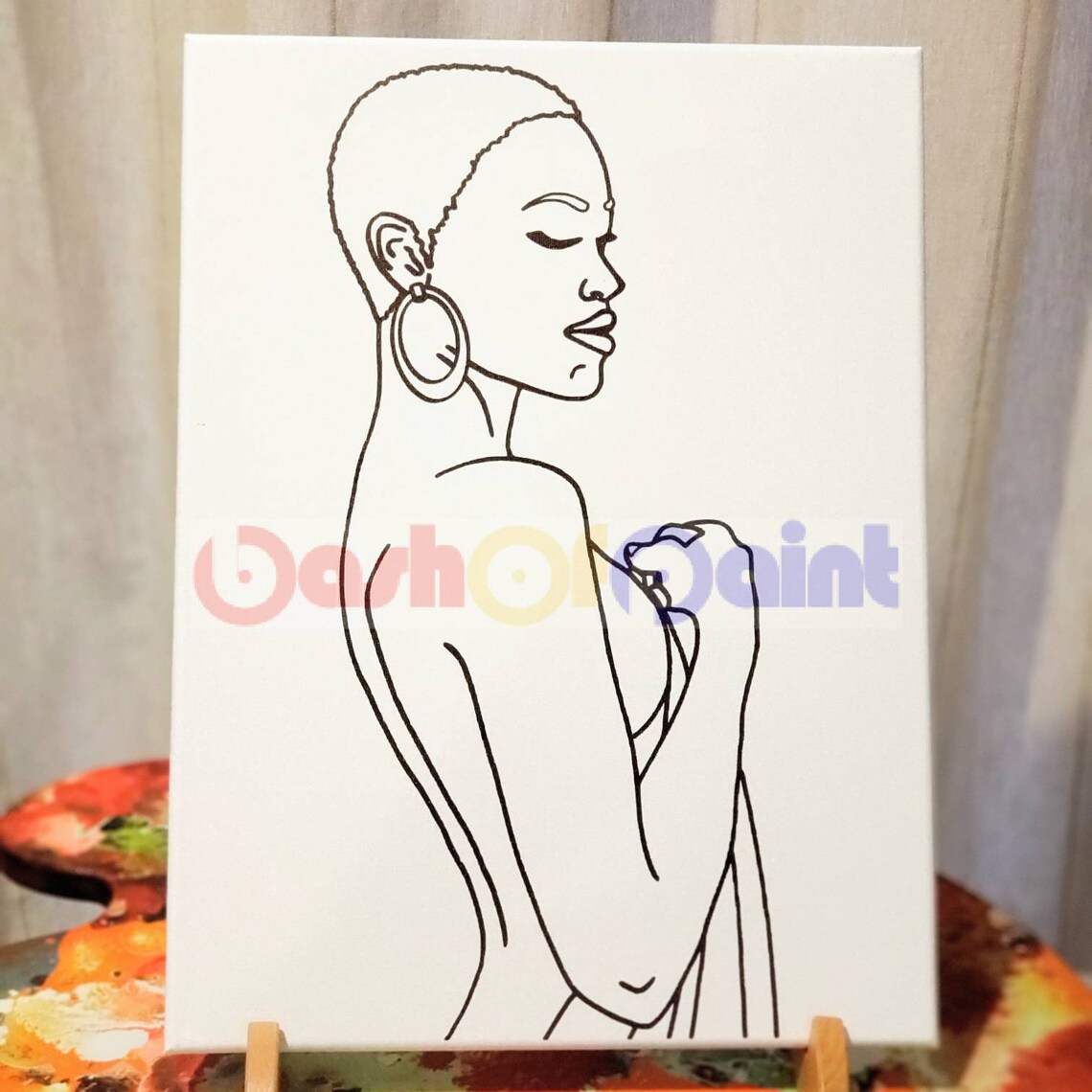 Bulk DIY Paint Party PreDrawn Canvas Outline/Sip & Paint Etsy