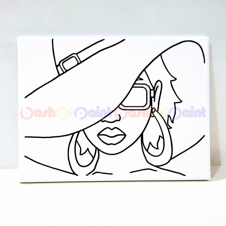 Couples Date Night Box Paint Kit Predrawn Canvas Adult Art Etsy