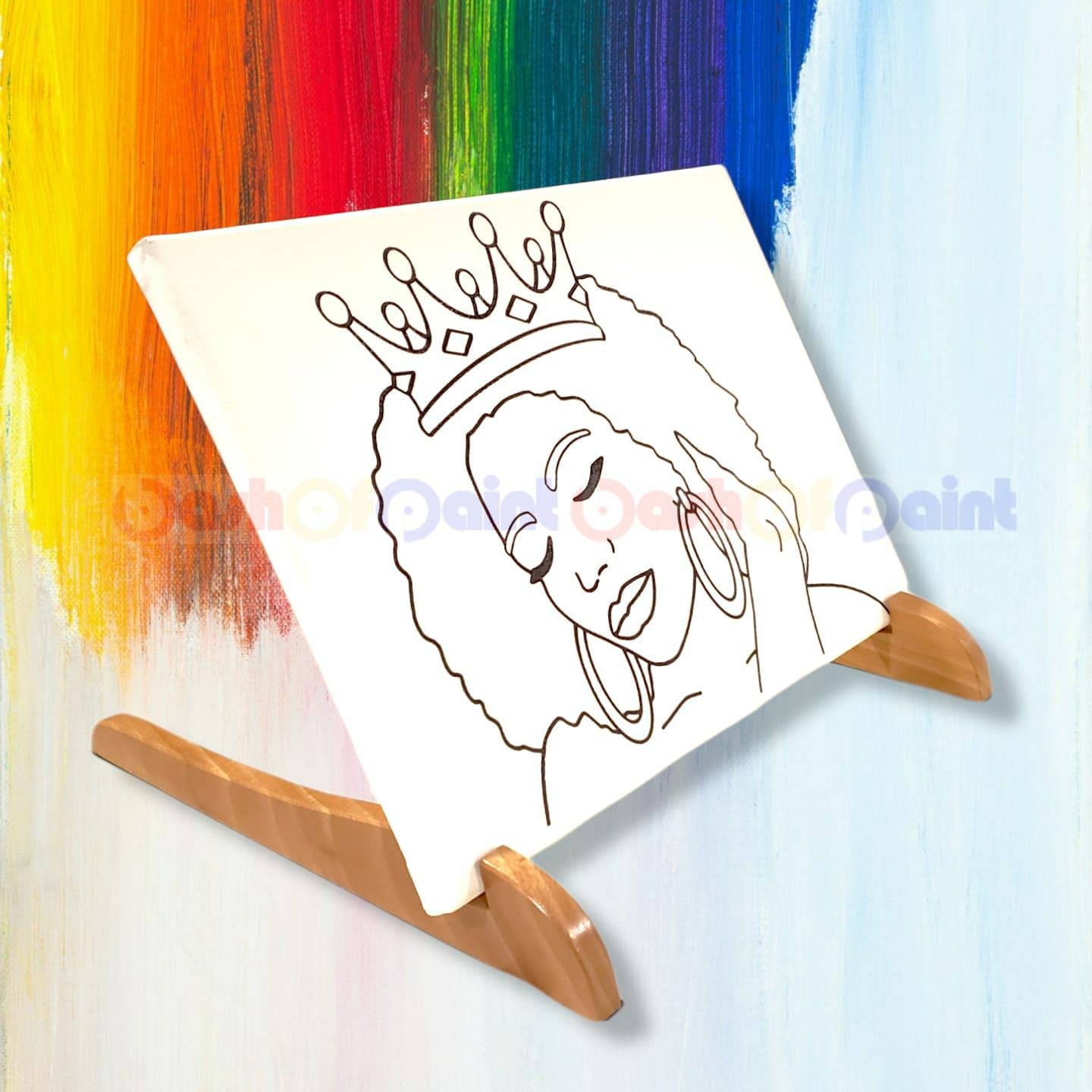 Kids Predrawn Canvas Outlined Sketch, Presketched DIY Paint Sip Party Kit,  Girls Birthday Idea, Pre Printed Ready to Paint Your Own Unicorn -   Canada