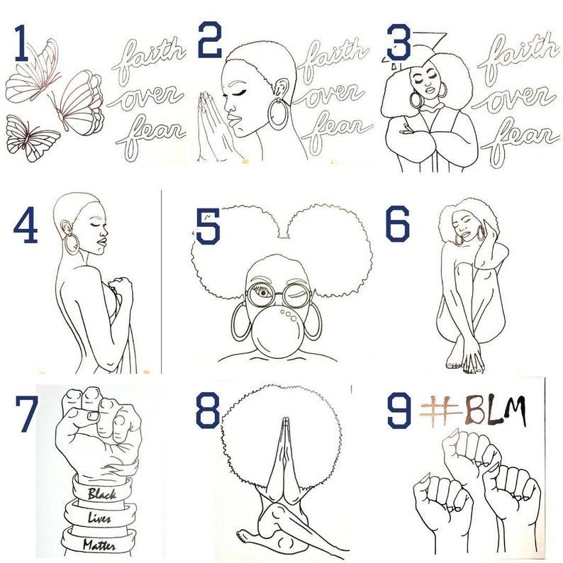 Bulk PreDrawn Canvas/DIY Paint & Sip Party/Mix and Match Etsy