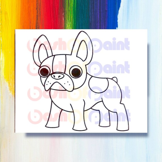 Boston Terrier Predrawn Canvas Kids DIY Paint Sip Party Kit - Etsy Australia Boston Terrier Predrawn Canvas Kids DIY Paint Sip Party Kit - Etsy Australia