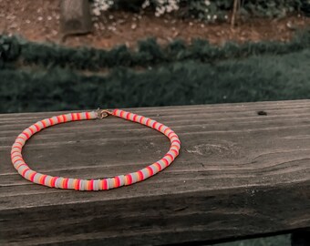stacked heishi choker ~ beach bum ~