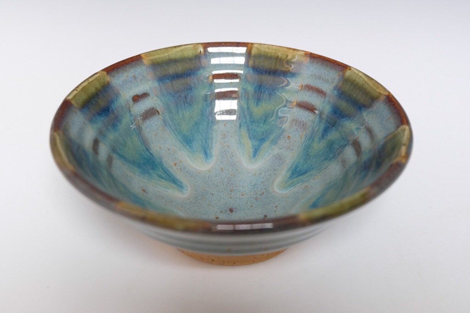 Blue Green Dinnerware Set Etsy