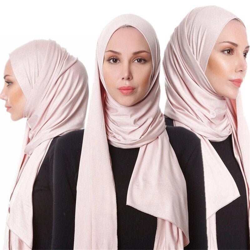 High Quality Instant Jersey Hijab Stretchy Scarf From Malaysia Etsy UK