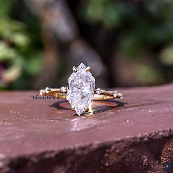 Dutch Marquise Cut Moissanite Engagement Ring for Women 3 CT Wedding Anniversary Ring Solitaire Bridal Ring Gifts for Her