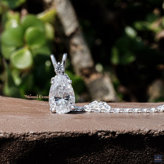 3 Carat Heart Blue Ceylon Sapphire & Diamond Choker Necklace