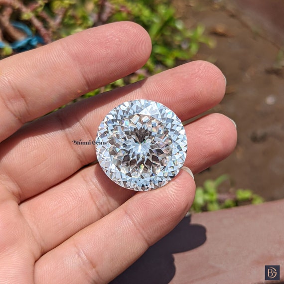100 CT Portuguese Cut Loose Moissanite Colorless Diamond - Etsy 日本